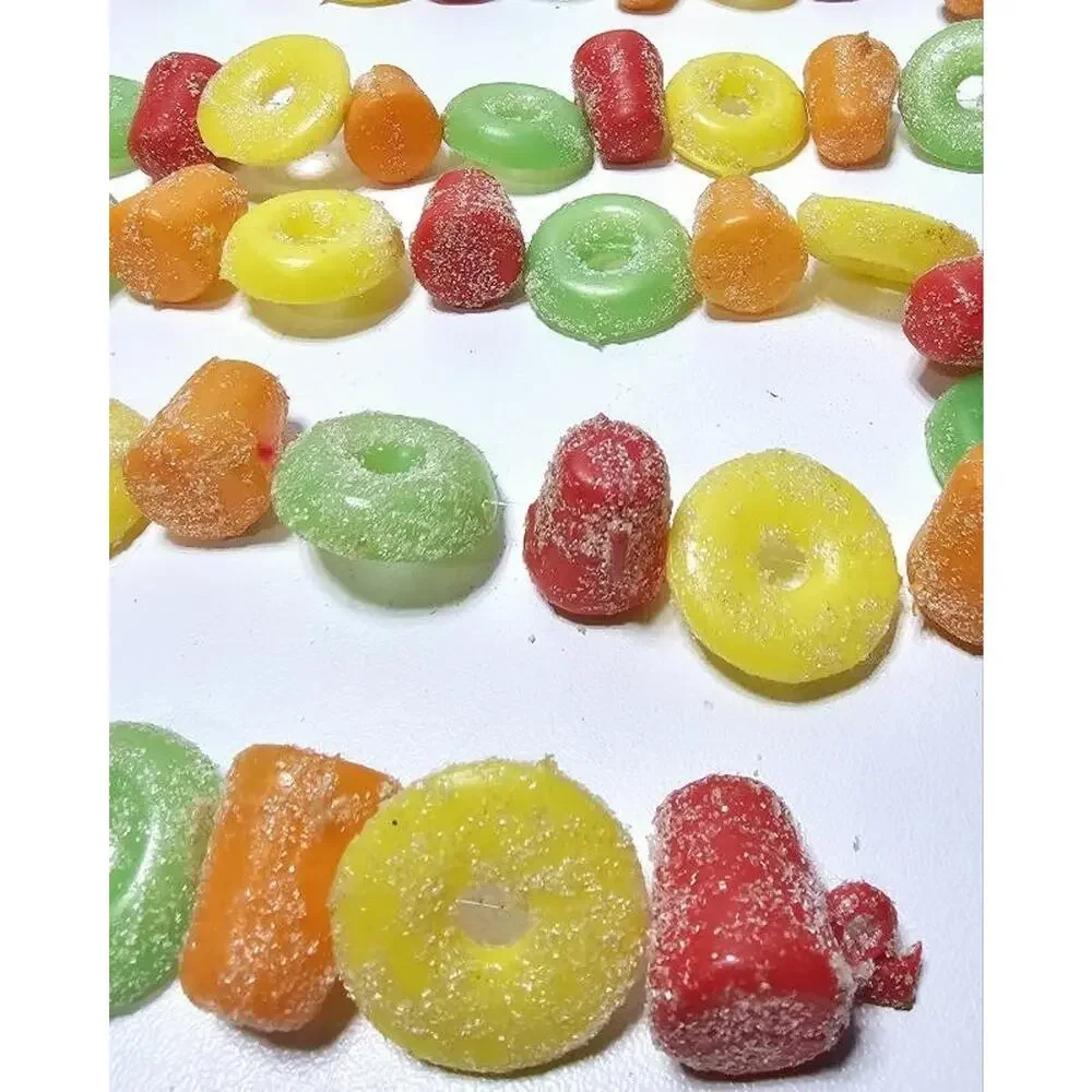 Vintage Sugared Candy Christmas Garland Plastic Blow Mold 110